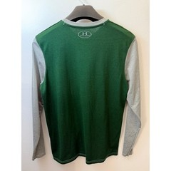 Under Armour Baylor University Bears HeatGear Long Sleeve Shirt Grey Green Men M