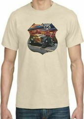 Adult DryBlend® T-Shirt – ( MEET ME ON ROUTE 66- HOT ROD / PIN-UPS / HOTTIES)