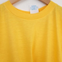 Vintage Cal Cru Adult Small Gold Short Sleeve T-Shirt