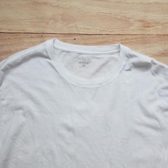 J.CREW Shirt Mens M White Broken-In Basic Cotton Crew Neck Tagless Easy Care