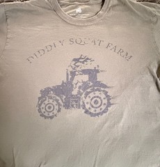 Diddly Squat Farm Tractor T-Shirt XL Olive Green Jeremy Clarkson UK Cotton Tee