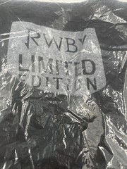 RWBY LIMITED EDITION TONAL FOIL BLACK SHIRT SIZE MEDIUM