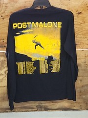 Fruit of the Loom Post Malone Summer in the City Tour Black LS Graphic Tee S
