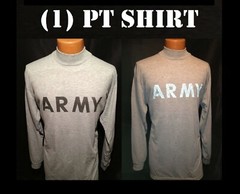 MEN’S MED SHIRT LONG SLEEVE PHYSICAL T-SHIRT IPFU FITNESS US ARMY REFLECTIVE PT