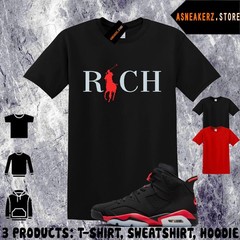 Shirt Matching AJ 6 Infrared Salesman 2026 To Match Sneaker Rich Polo 6s T-Shirt