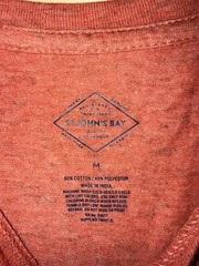 St Johns Bay Mens Medium Red HTR Short Sleeved Crewneck Tshirt With Pocket