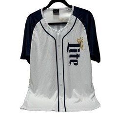 Miller Lite Beer Men’s Shirt Size Large Sports Style T-Shirt GUC