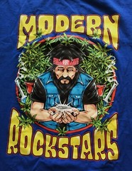 Modern Rockstars Holy Smoke T-Shirt, Blue, Size XL