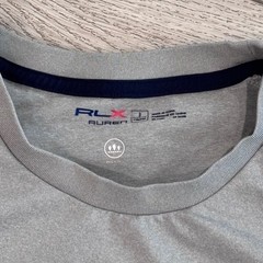 RLX Ralph Lauren Performance T-Shirt Mens Small Gray Workout Athletic Golf Gym