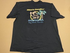 Vintage 3D Emblem Mens 2X Black 1993 Hangin Tough Easyriders 90s Key West FL NOS