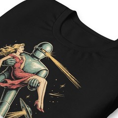 Gort T-Shirt The Day The Earth Stood Still 50s Sci-Fi Alien Robot Art Tee XS-5XL
