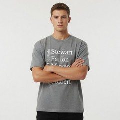 Knights of The Night Late Night Talk Show Oversize Cotton Tee