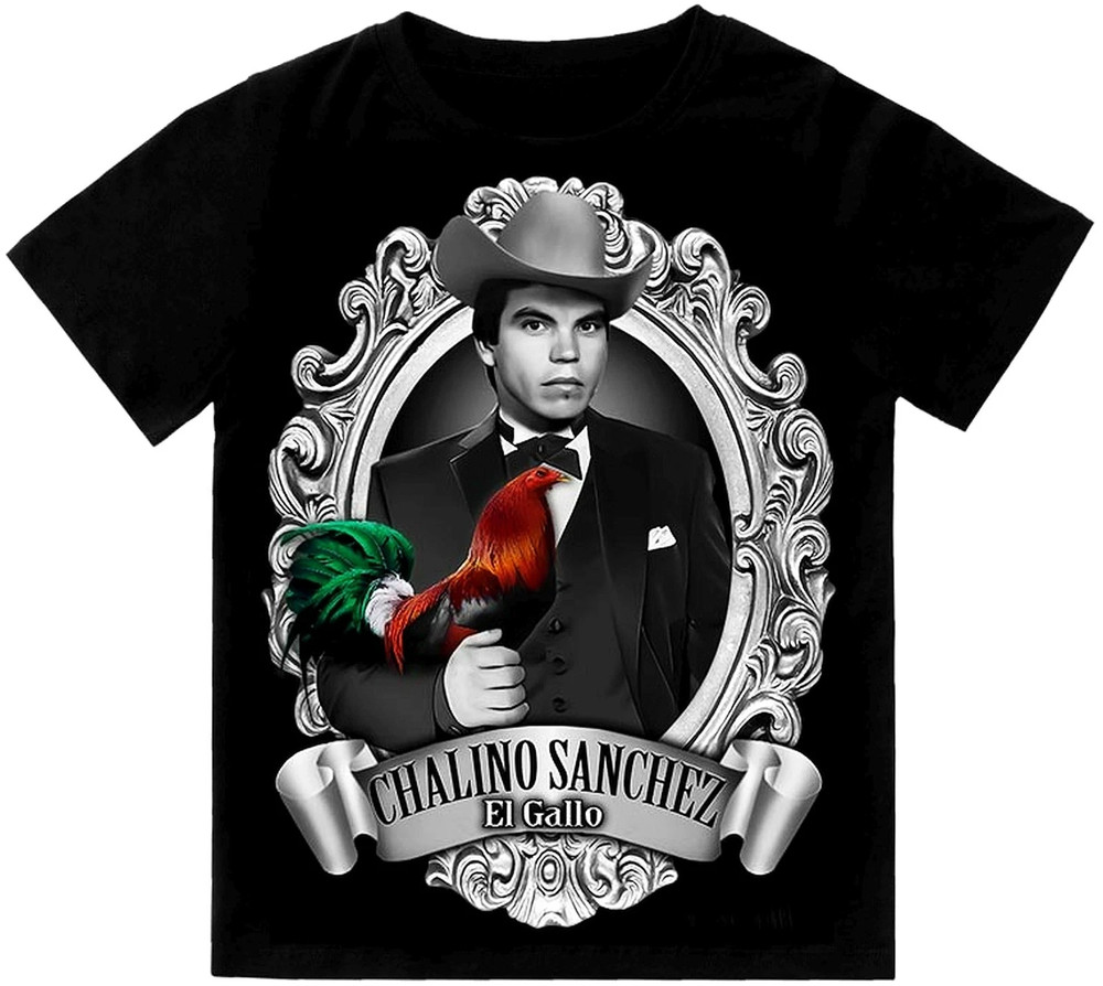 Chalino Sanchez El Gallo Mens T-Shirt Print On Shaka Wear Heavyweight Tee