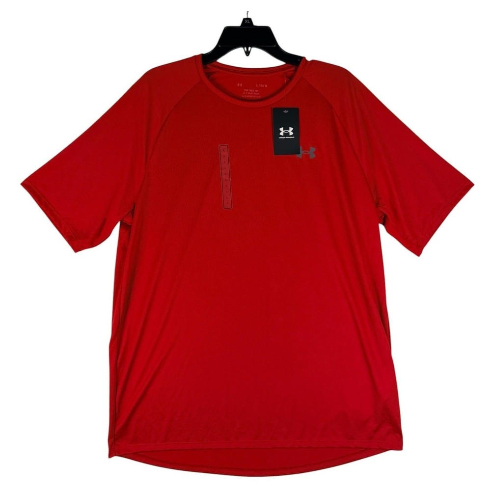 Under Armour Mens UA Tech 2.0 Short Sleeve Tee Red 1326413-600 Large NEW