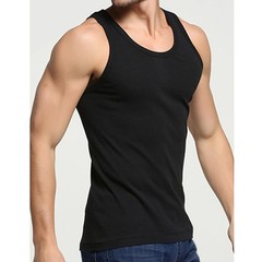 3PCS Men’s Sleeveless Cotton Tank Tops For Slim Fit Regular Length Undershirts
