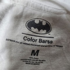 Color Bars Batman Harley Quinn T Shirt Men’s M White DC Comics Graphic Tee