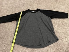 Shaka Men’s Active Cotton Crew Neck Baseball Sleeve T-shirt 2XL