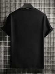 Short Sleeve Men’s Fashion Street Style Casual Trendy Graphic T-Shirt with Retro