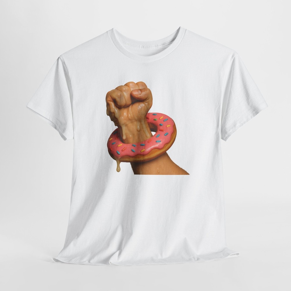 Gay Men’s Donut Fist Tee, LGBTQ Pride Shirt, LGBT Rainbow Apparel, Unisex