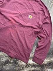 Carhartt Vintage Distressed Long Sleeve T-Shirt Men’s Size L