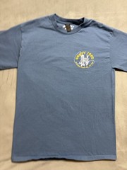 Salty Joes Long Sleeve T Shirt M Blue Skeleton Fishing Graphic Beach Outdoor