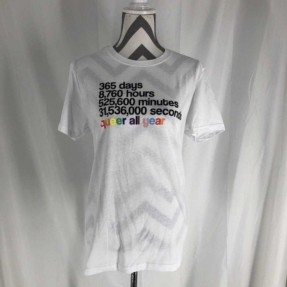 Phluid Pride T-shirt Small Queer all year 365 days LGBTQIA New