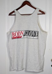 Vintage Body Glove Tank Top Size Large Wetsuits Unisex 90s Gray Shirt Thrashed