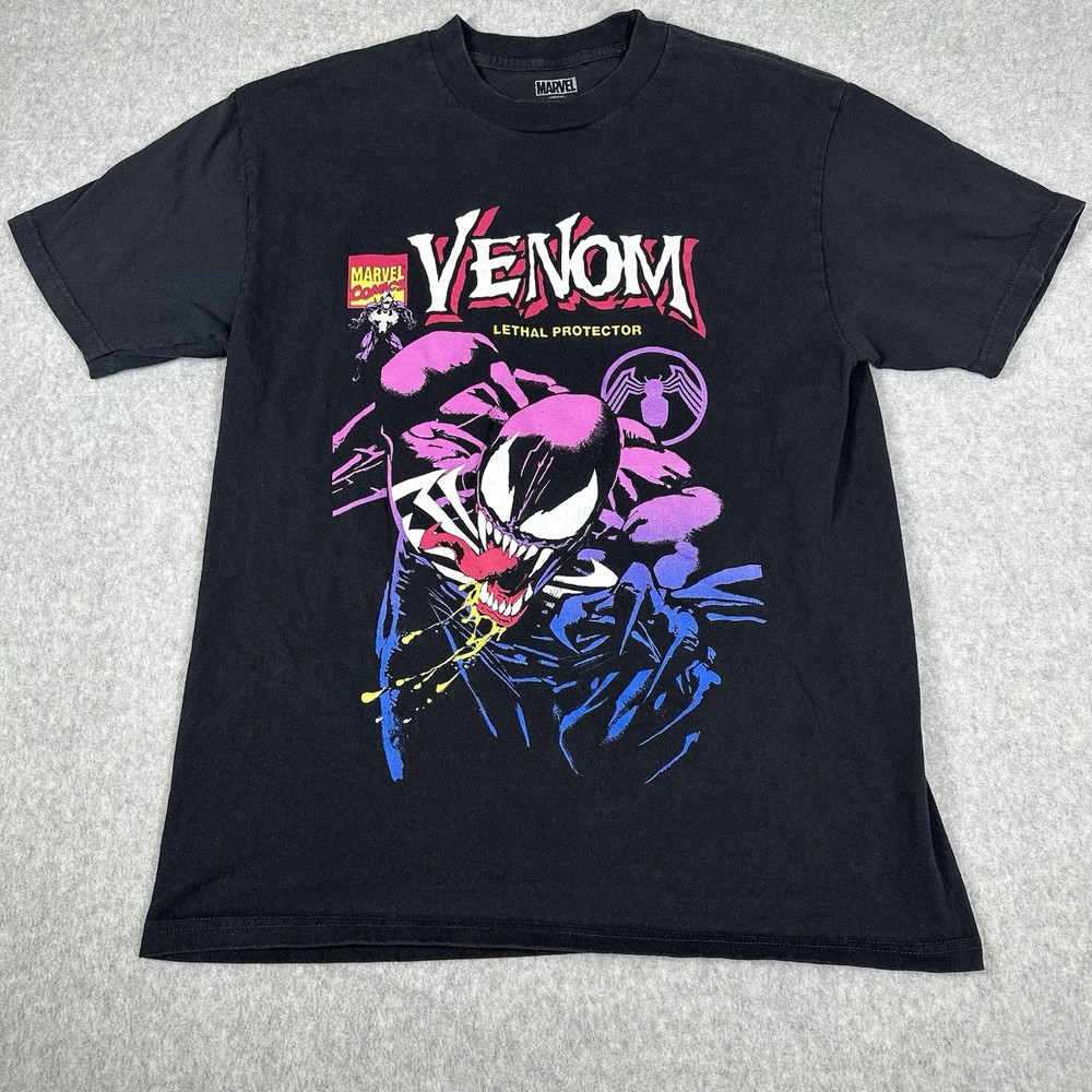 Marvel Venom Lethal Protector T-Shirt Men’s Medium Licensed Superhero Tee Unisex