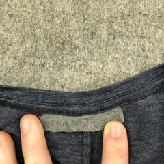 Icebreaker Shirt Mens Medium Blue Merino Wool Blend V-Neck Performance Tee Top
