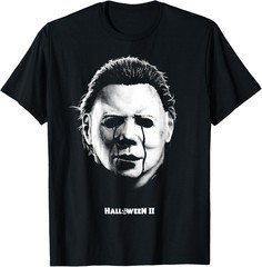 Halloween II Michael Myers Crying Big Face Costume T-Shirt