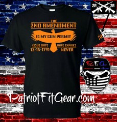 t shirt,The Second Amendment Is My Gun Permit,2A,Gun Rights,Molon Labe,1791,1776