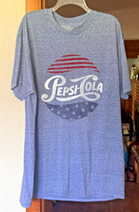 TEE LUV PEPSI COLA GRAPHIC T-SHIRT BLUE WITH PEPSI LOGO 2XL GREAT CLEAN COND!