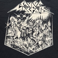 Savage Master Band T Shirt 2XL Black Metal Tour Tee Burning Leather Graphic