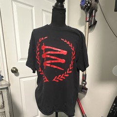 Gildan Heavy Cotton G500 Revolting Cocks Graphic Tee L Black/Red Crew