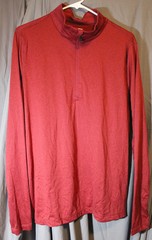 32 Degrees Heat Men’s Size Medium Qtr Zip Long Sleeve Shirt, Red, New w/o Tags