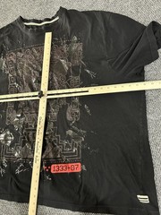 Sean John Shirt Mens Big 4X Black Abstract Foil Graphic Tee 4XB Urban Street
