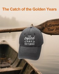 Retirement Hats for Men The Legend Has Retired Embroidered Cotton Adjustable …
