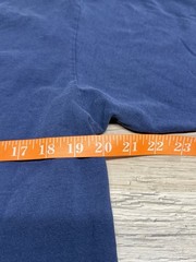 Vintage Nike T-Shirt Mens Sz M Faded Navy Blue Embroidered Swoosh White Tag Y2K