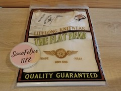 The Flat Head FN-THC-001 3 needles one off T-shirt THC PLAIN FLATHEAD WHITE NEW