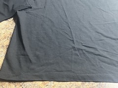 Umen Studio T Shirt Vintage 90s Mock Neck Cotton Mens Large Black 3/4 Sleeve