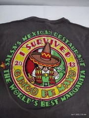 Cinco De Mayo t-shirt. double sided Men’s Sz M. Salsa’s Mexican Restaurant
