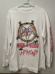 Rare Slayer Diamond Supply Co Reign In Blood Collab Long Sleeve T-Shirt Size L