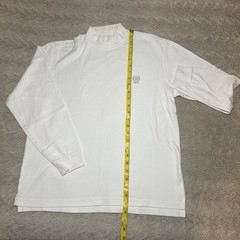 IZOD White Long Sleeve Mock Neck Shirt Mens Size Small 100% Cotton