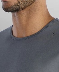 BYLT Premium Basics T-Shirt Mens M Drop Cut S/S Bylt Blend Signature Charcoal