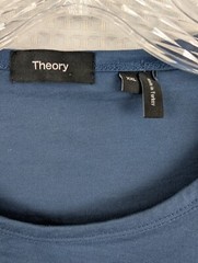 Theory Precise Tee Men’s Cotton T-Shirt Size 2X Dark Slate Blue NWOT