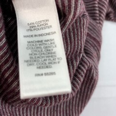 Express Casual Shirt Mens Size Large Red Striped Short Sleeve
