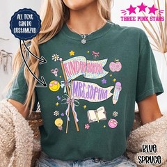 Personalized Kindergarten Shirt Custom Kindergarten Teacher Name Team Shirt