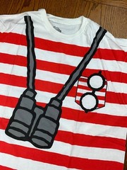 Where’s Waldo? Cosplay Shirt Sz L Halloween Red Stripes Children’s Puzzle Book