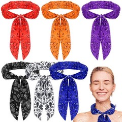 6 Pack Cooling Neck Wraps Ice Cooling Scarf Neck Bandana Wrap for Men Women