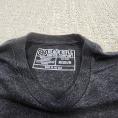 Black Rifle Coffee Company Shirt Men Medium Stretch Quick Dry Heather Gray